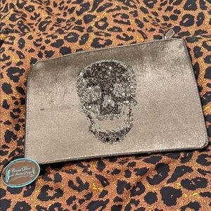 Silver Skull Clutch